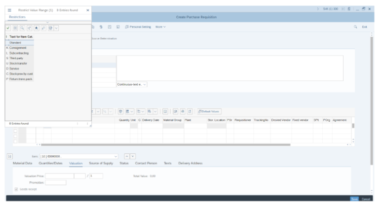 Come creare una Richiesta di Acquisto in SAP S/4 HANA | SapProfession