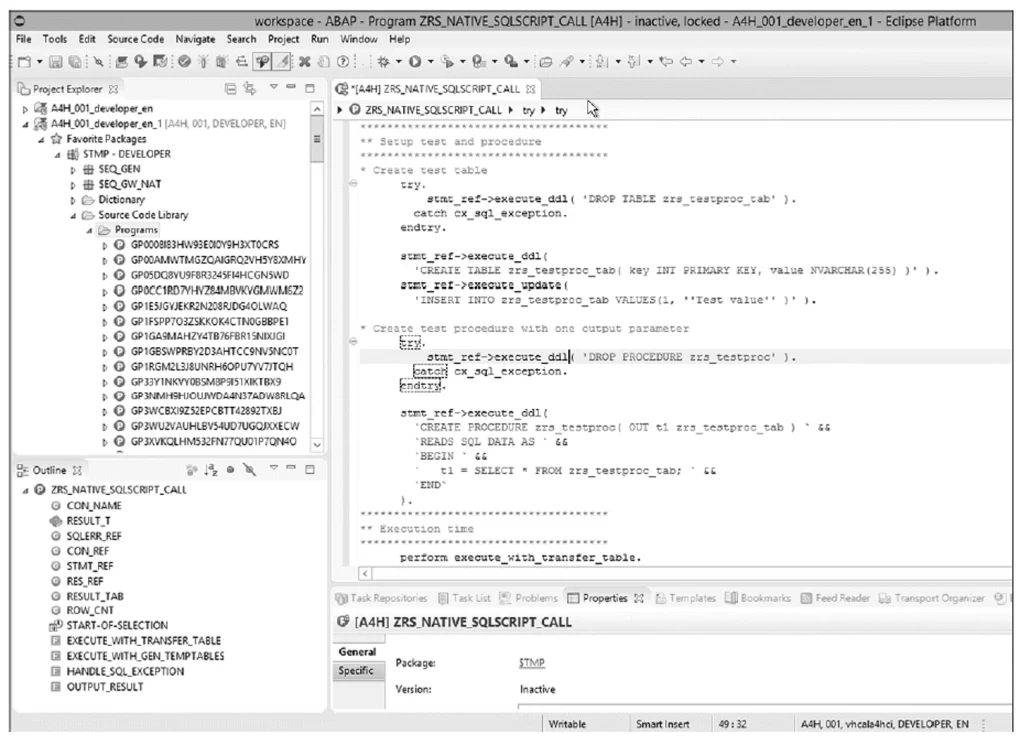 sqlscript for hana